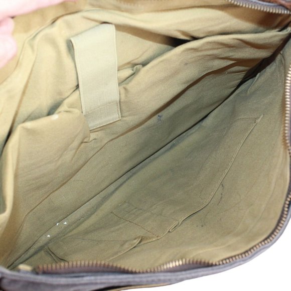 Oiled Cotton Denim Bag Pilot Briefcase Messenger Business Flight Travel Laptop - Picture 4 of 5